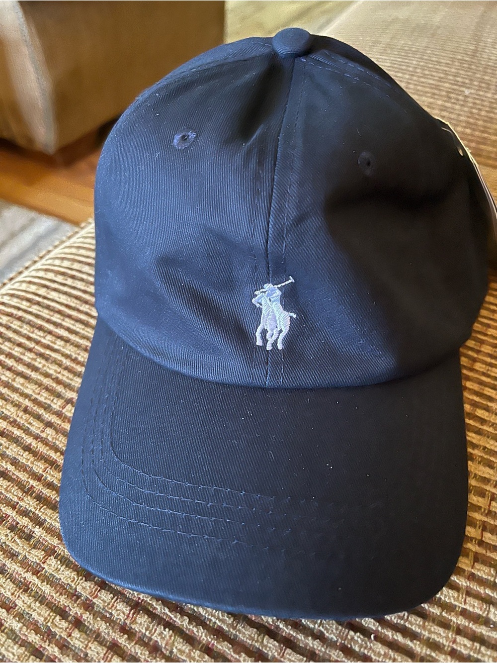 Polo by Ralph Lauren Dark Navy Baseball Cap with White Polo Logo